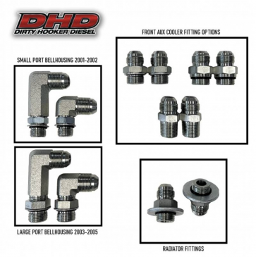 Fleece Flexible Transmission Cooler Line Kit LB7/LLY Duramax
